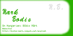 mark bodis business card